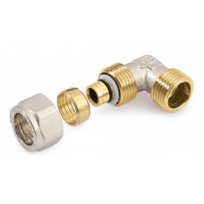 Vernikkelde Knie Knel x Buitendraad 1"x25