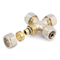 Vernikkeld Knel Kruisstuk 16x16x16x16 Vernikkeld Knel Kruisstuk 16x16x16x16