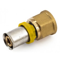 Gas - Rechte Koppeling Pers x Binnendraad 20x1/2"