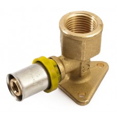 Gas - Muurplaat Knie 20x1/2"