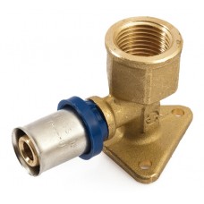 Muurplaat Knie 1/2"x16